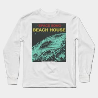 beach house retro design Long Sleeve T-Shirt